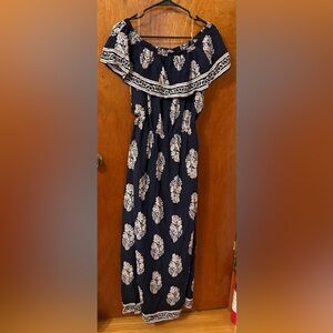 Kori Navy and White Dress